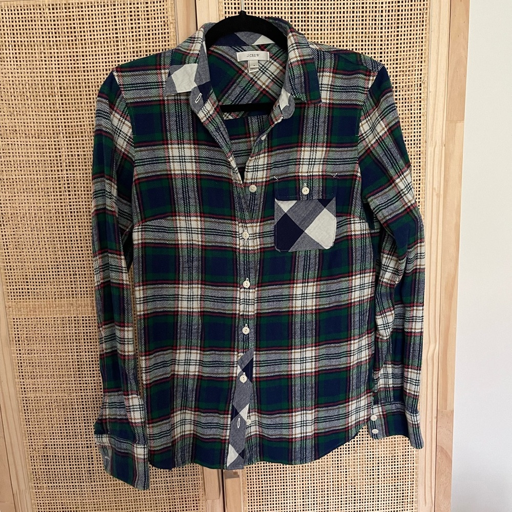 Jcrew plaid button down